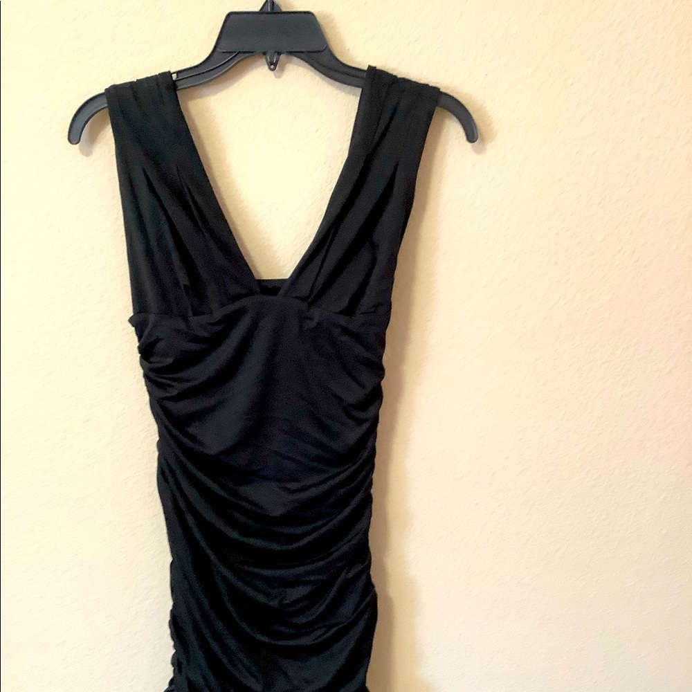 NEW Black Ruched Dress Sleeveless Long Dress. Gorgeously Beautiful with good fit